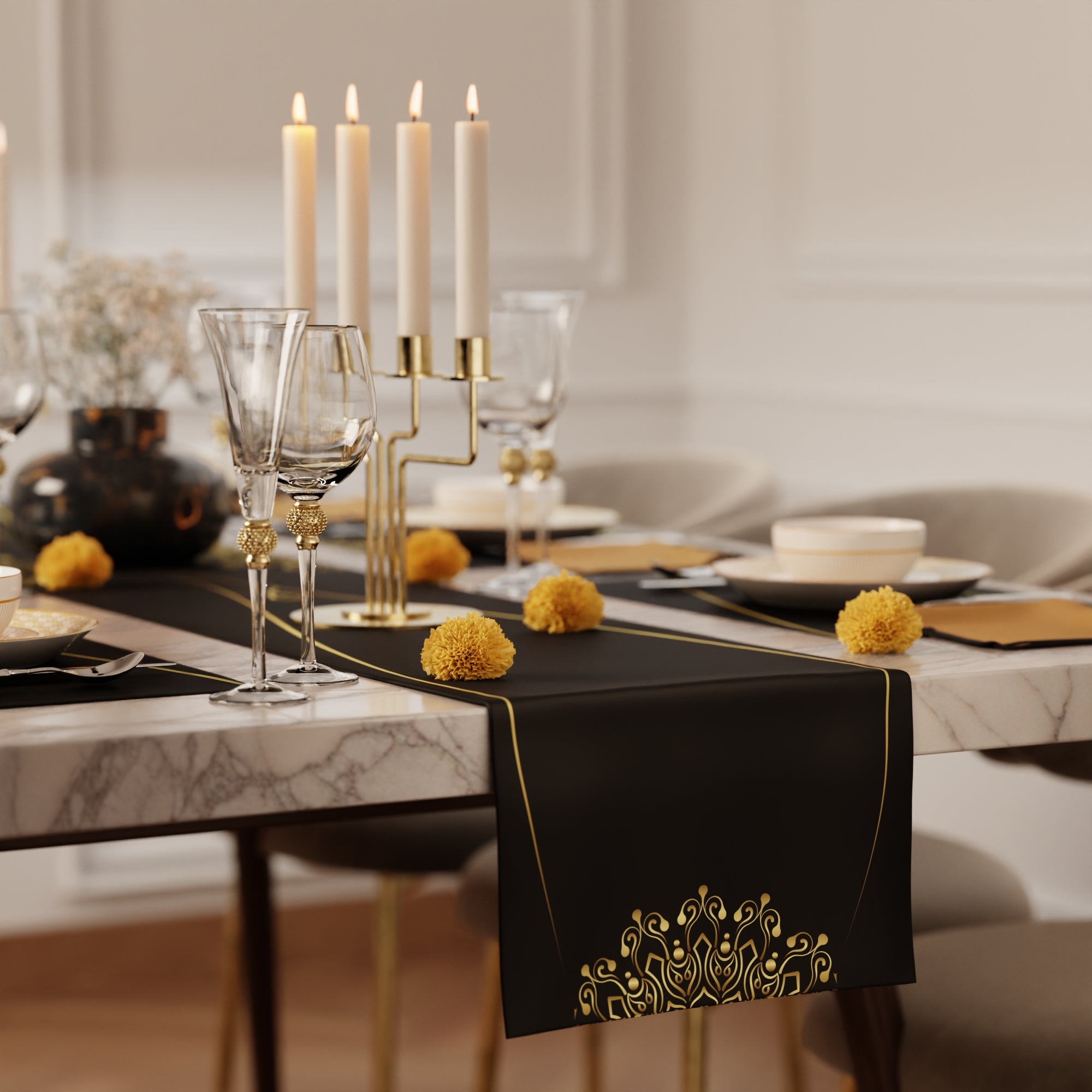 Midnight Banquet Table Linen Set