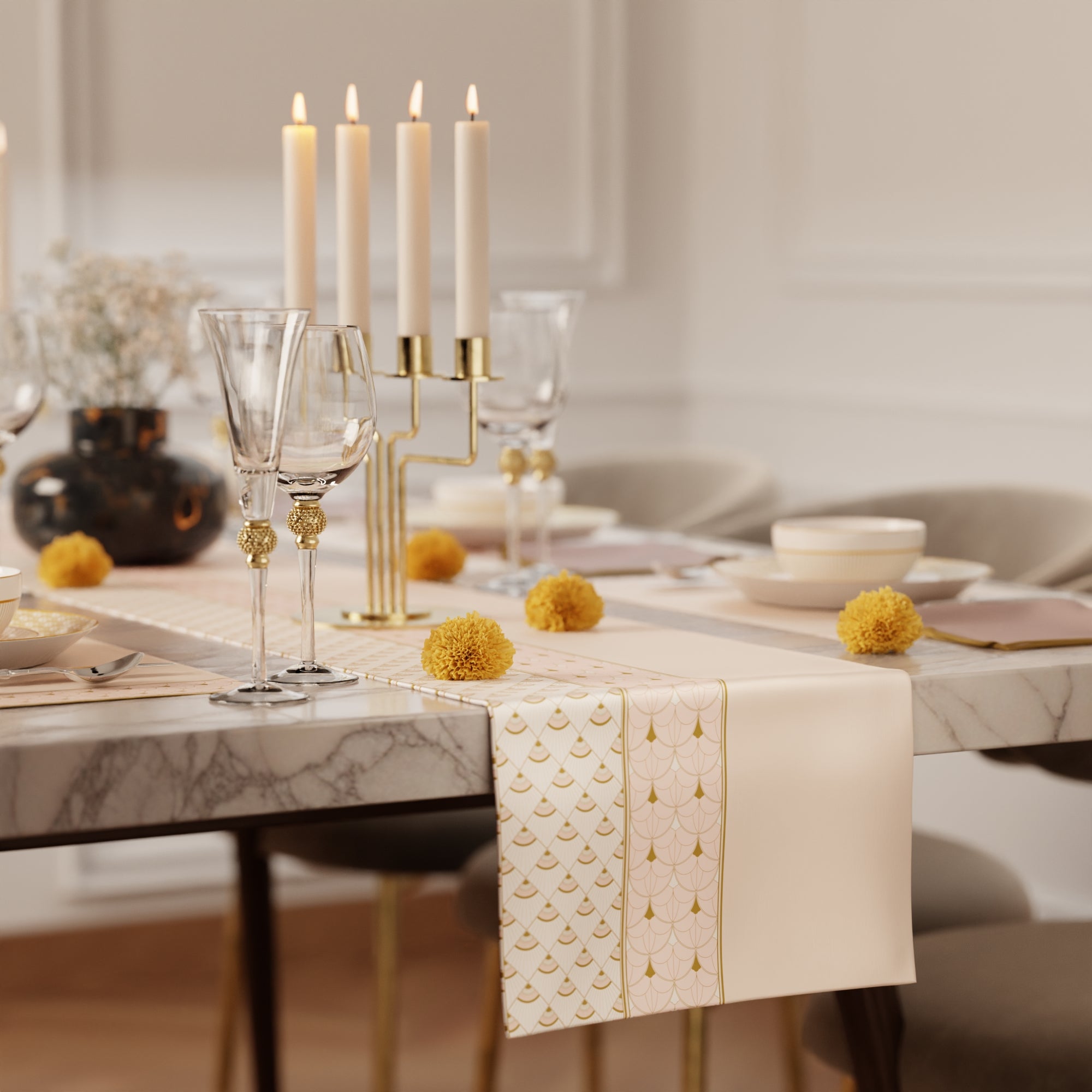 Ivory Banquet Table Linen Set