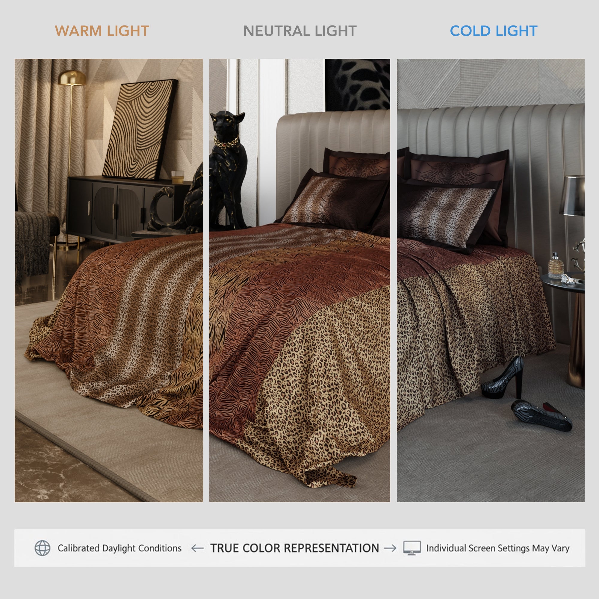 Golden Savannah Enriched Cotton Bedsheet Set