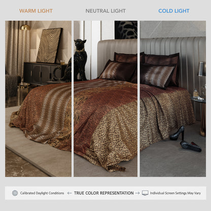 Golden Savannah Enriched Cotton Bedsheet Set