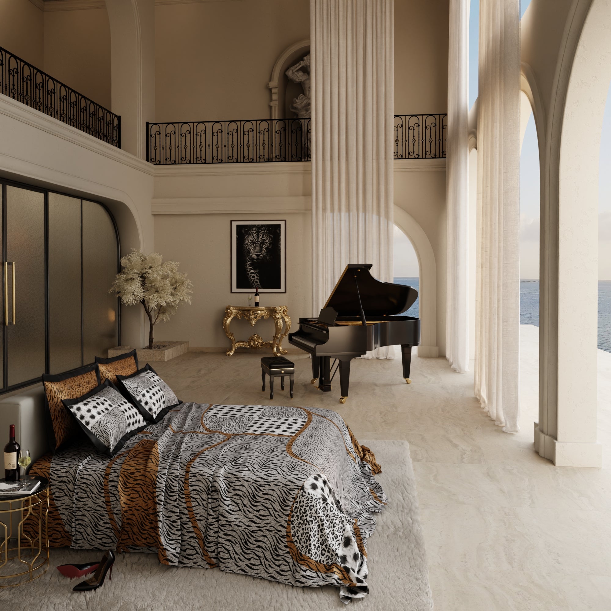 Primal Elegance Enriched Cotton Bedsheet Set