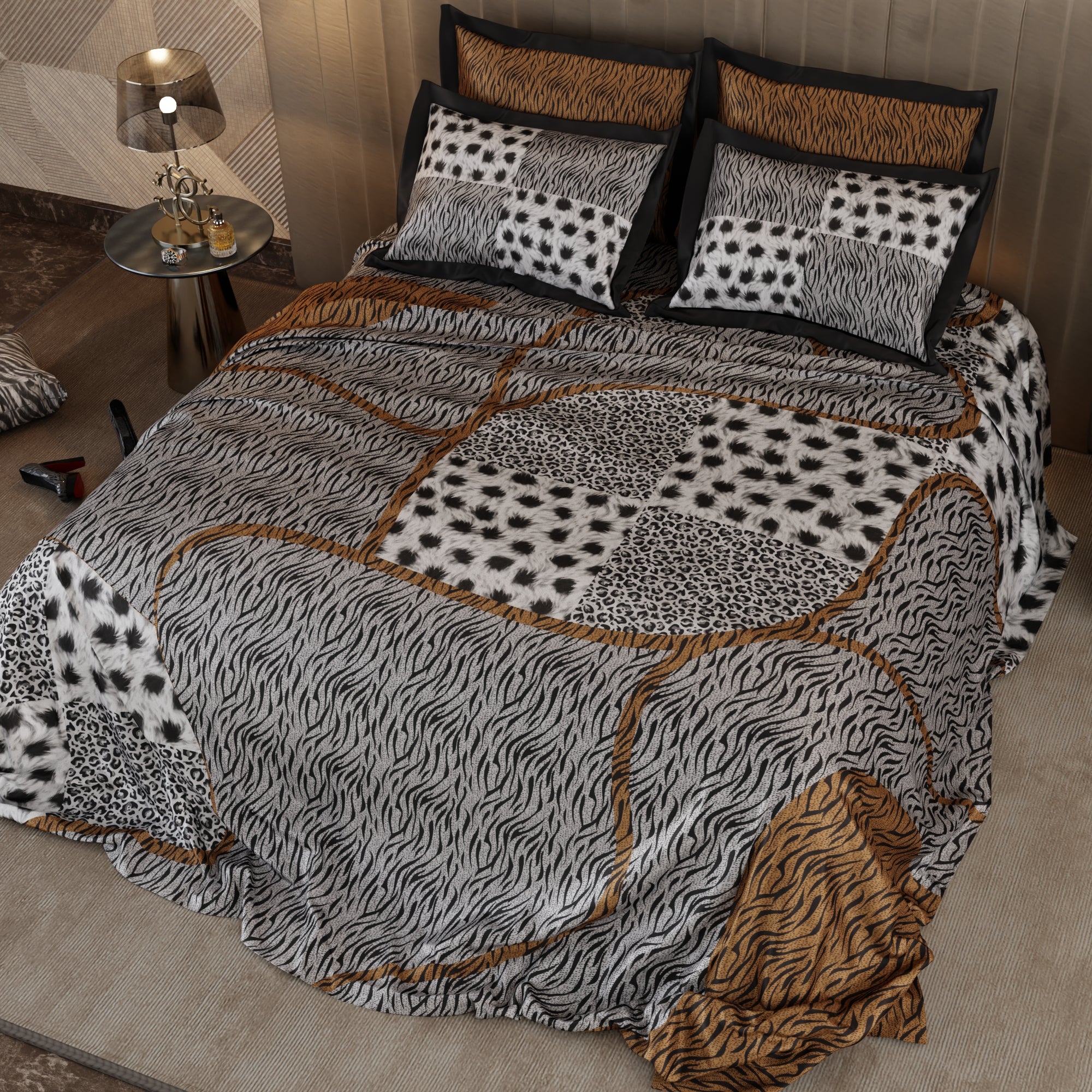 Primal Elegance Enriched Cotton Bedsheet Set