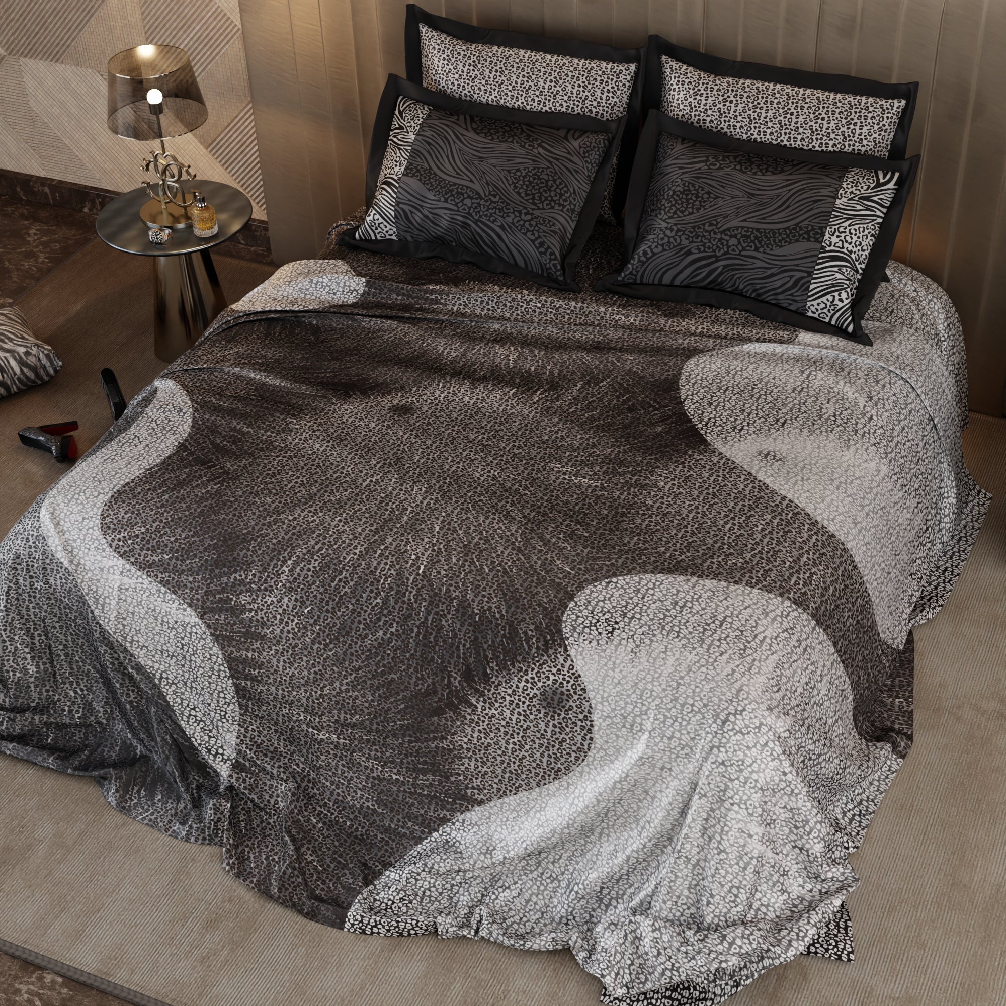 Night Safari Enriched Cotton Bedsheet Set