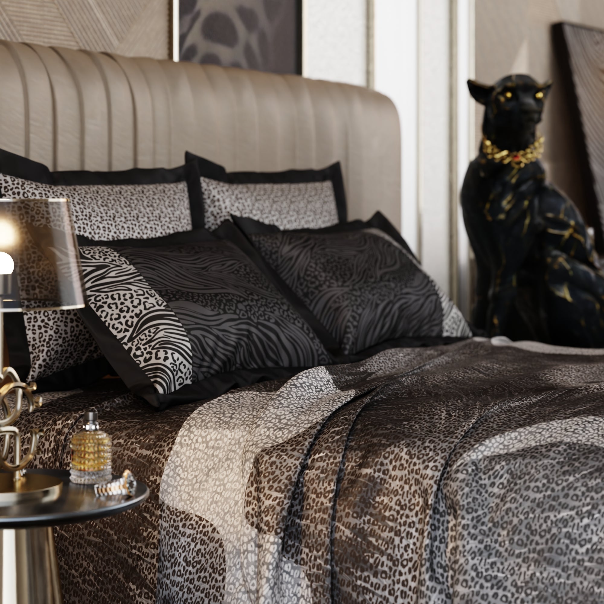 Night Safari Enriched Cotton Bedsheet Set