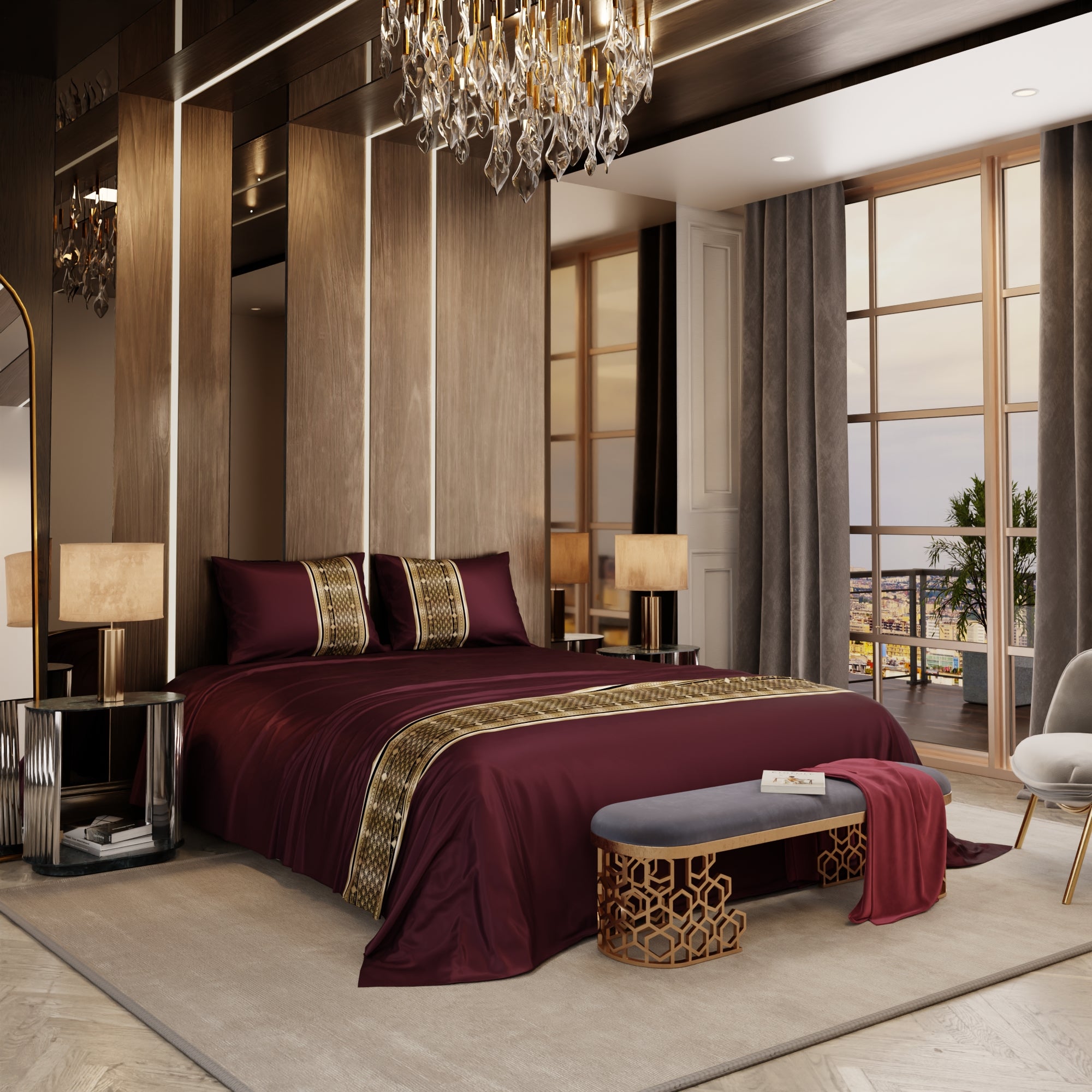 Royal Treasures Double Bedsheet Set