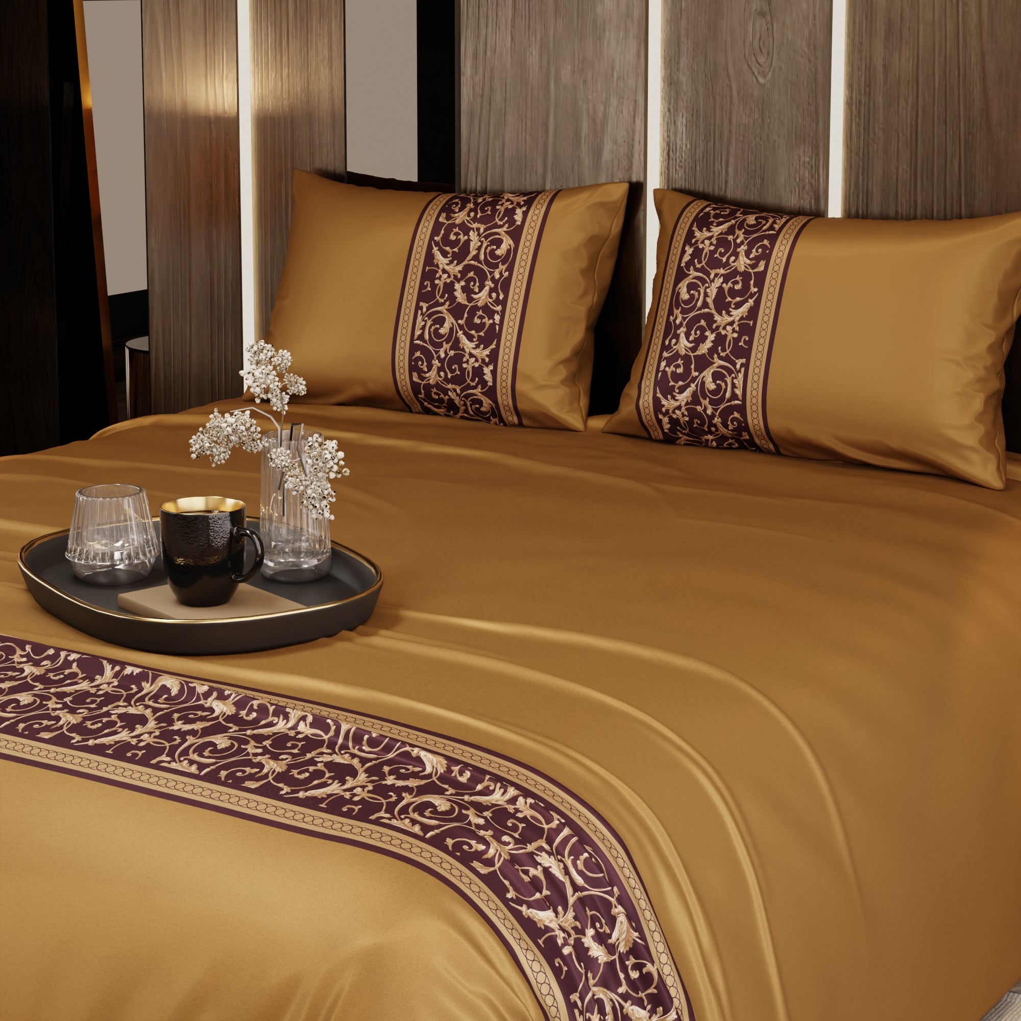 Grandeur of the Sun Double Bedsheet Set