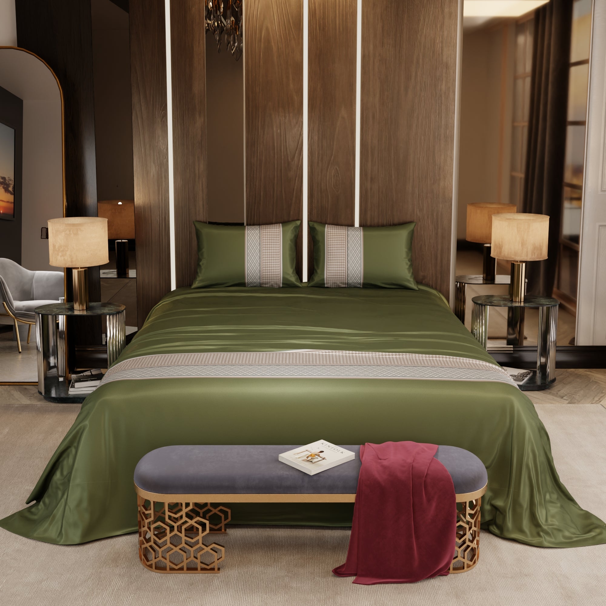 Palace Gardens Double Bedsheet Set