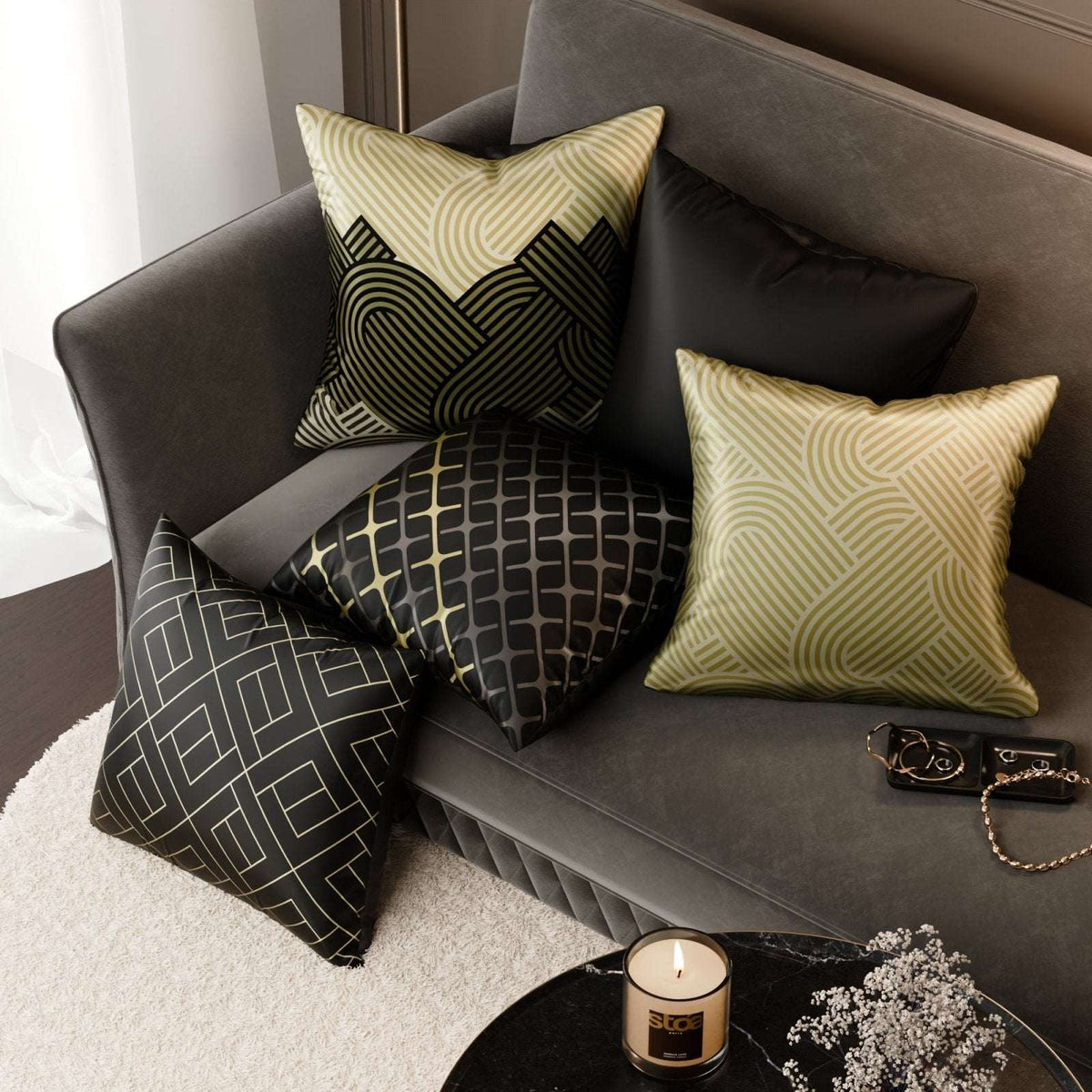 Anastasia’s Waltz Cushion Cover 5 Pc Set