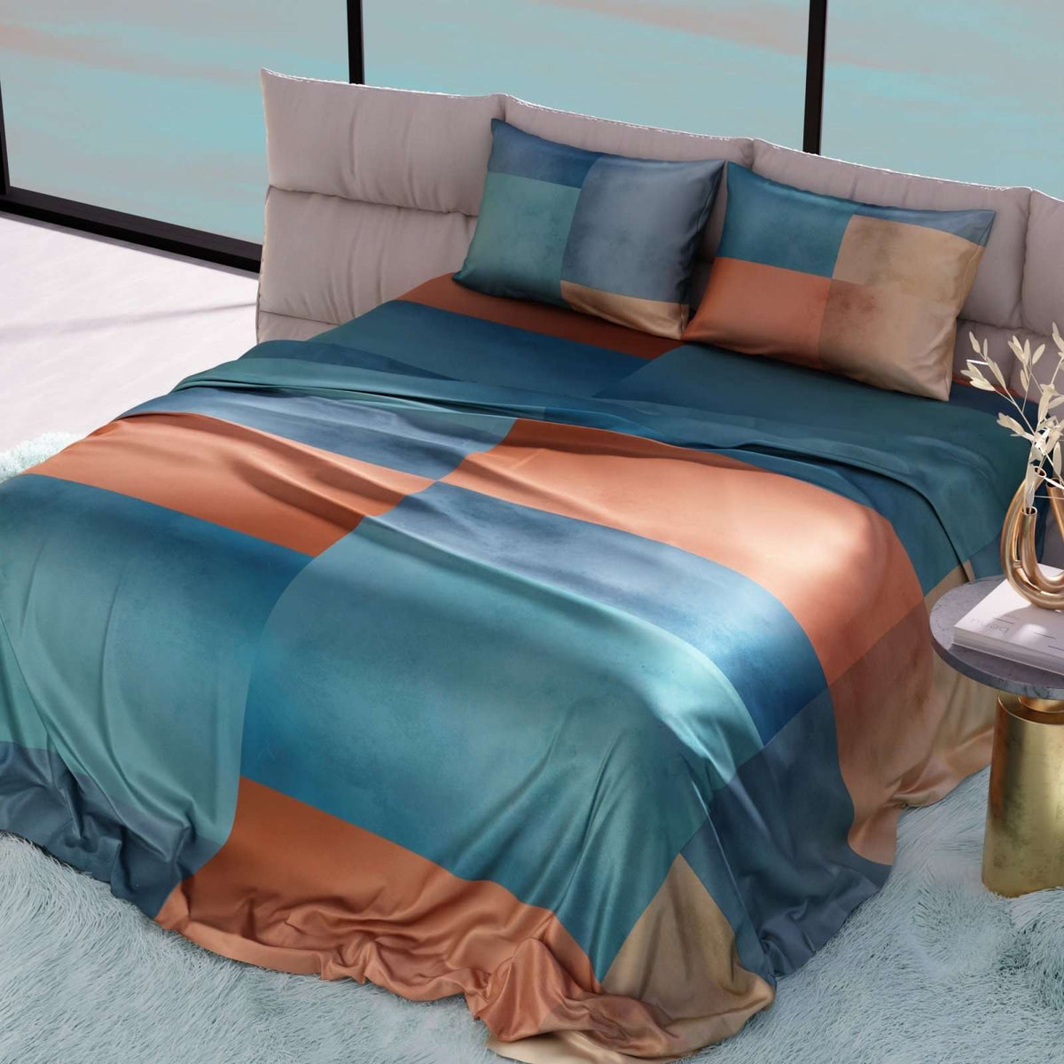 Aquaglow Ultra Satin Bedsheet Set