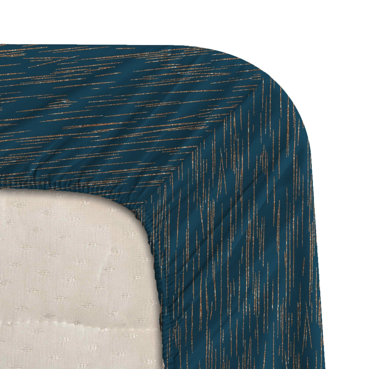 Azzure Dazzle  Luxstre Cotton Fitted Sheet Set