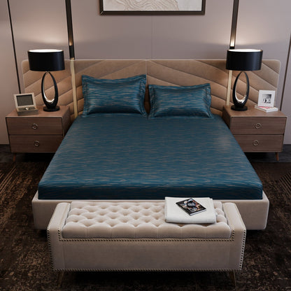 Azzure Dazzle  Luxstre Cotton Fitted Sheet Set