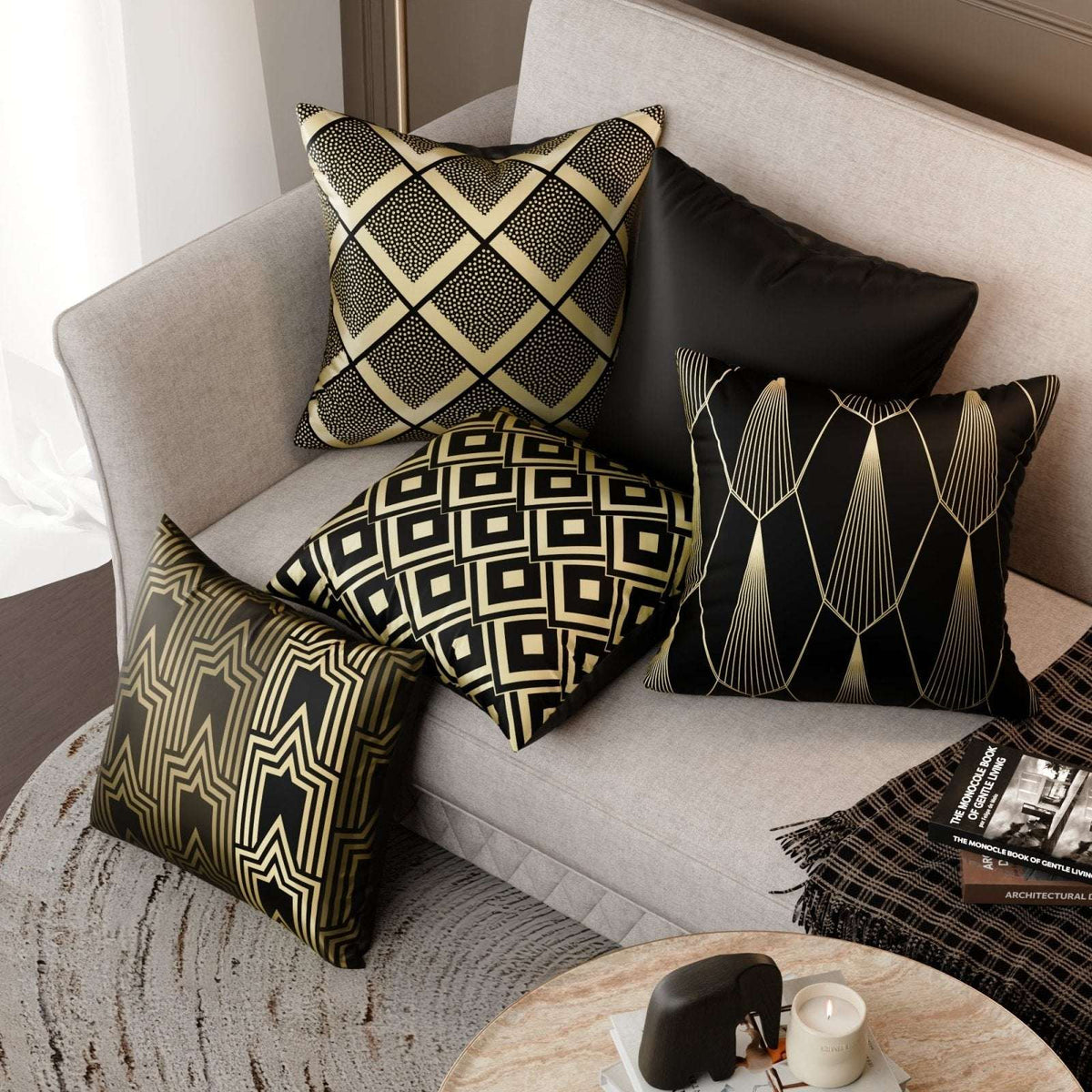 Charlotte’s Empire Cushion Cover 5 Pc Set