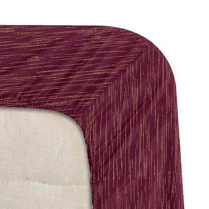 Crimson Radiance  Luxstre Cotton Fitted Sheet Set
