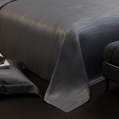 Golden Dusk Luxstre Cotton Bedsheet Set