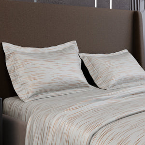 Ivory Rosé  Luxstre Cotton Bedsheet Set