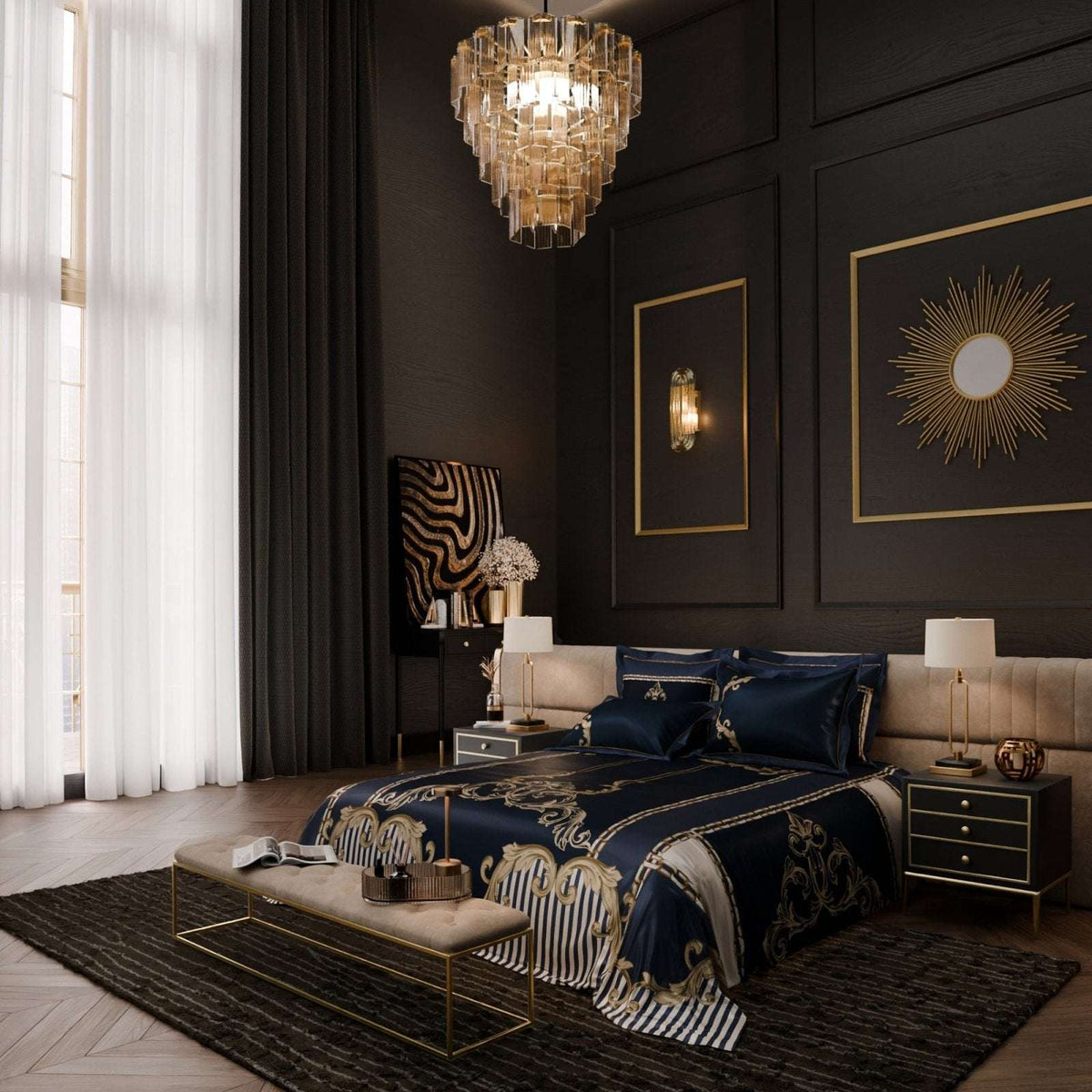 Majestic Regalia UltraSatin Bedsheet Set