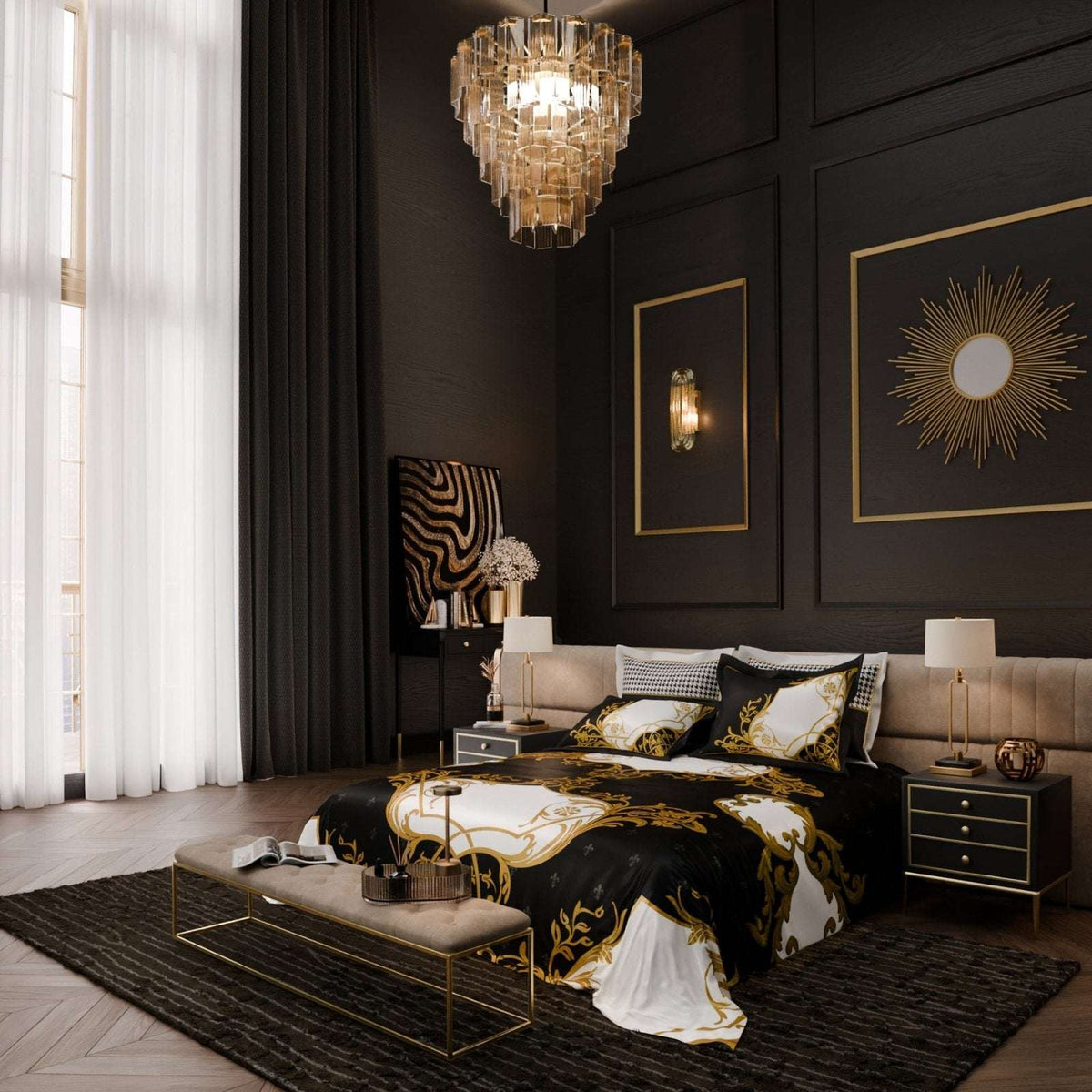 Palace of Mirrors UltraSatin Bedsheet Set