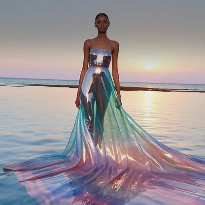 Midnight Cascade 100% Cotton Bedsheet Set