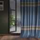 Celestial Blue Satin Curtain