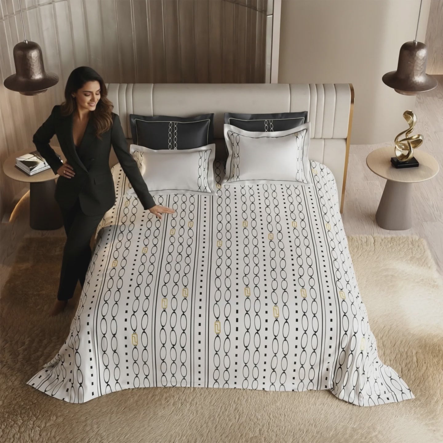 Load video: Paparazzi Chase Bedsheet Set