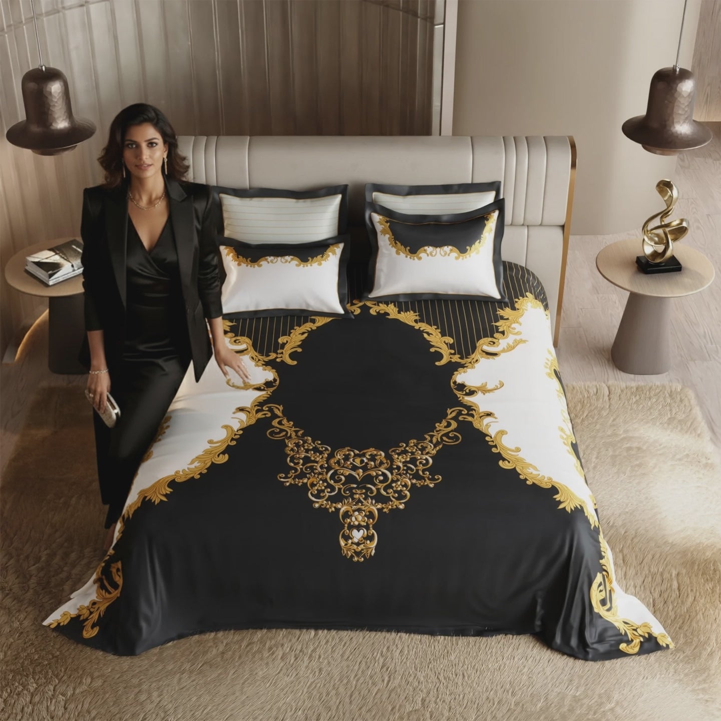 Load video: Ritzy Affair Bedsheet Set