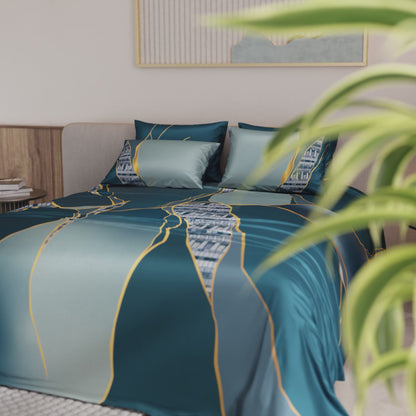 Burgundy Prism Bedsheet Set