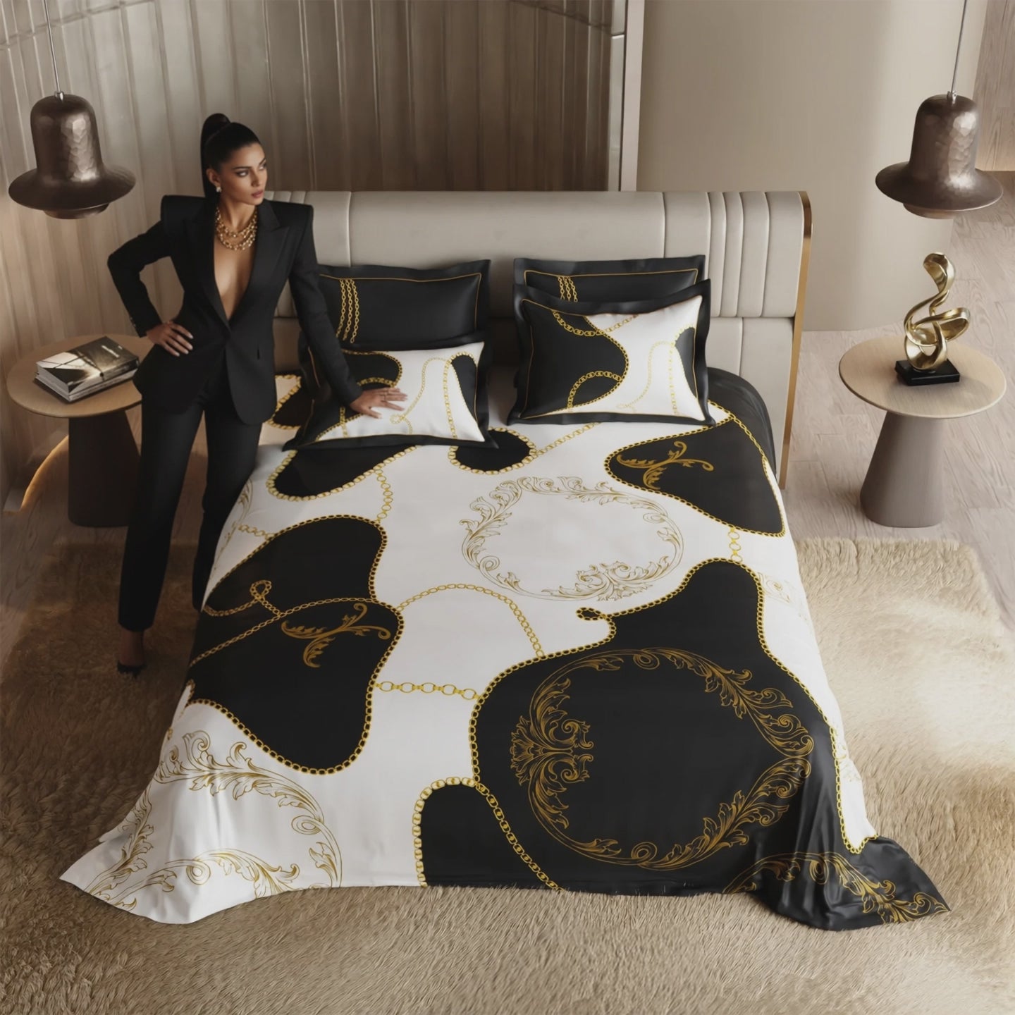 Load video: Fashion Finale Bedsheet Set