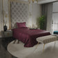 Velvet Wine Flat Bedsheet Set