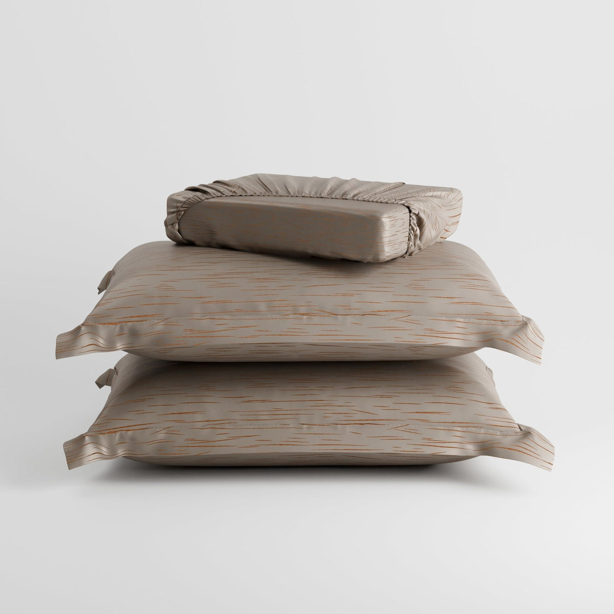 Sandstone Glow  Luxstre Cotton Fitted Sheet Set