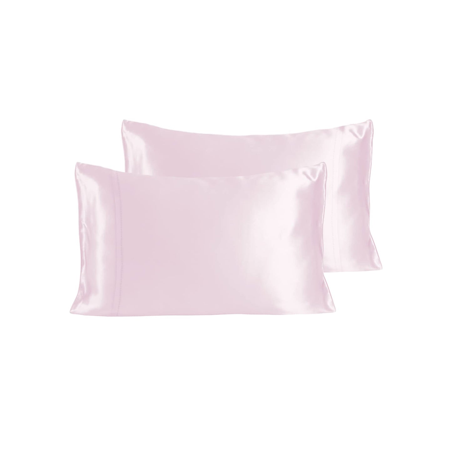 Stoa Paris Ultra Sateen Set of 2 Pink Pillow Cover From SilkLike Collection