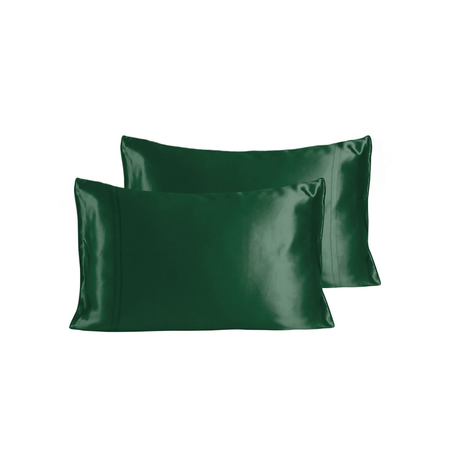 Stoa Paris Ultra Sateen Set of 2 Green Pillow Cover From SilkLike Collection