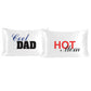 White Satin Silky Pillow Covers Set, Luxury Soft, Smooth Feel with Love Messages from "Cool Dad Hot Mom" Stoa Paris Pillow Tok Collection